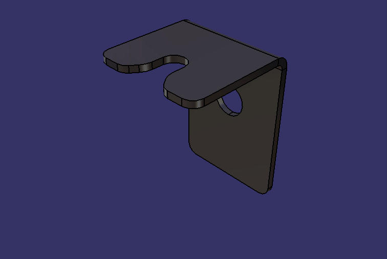 Touch-locking zipper bracket