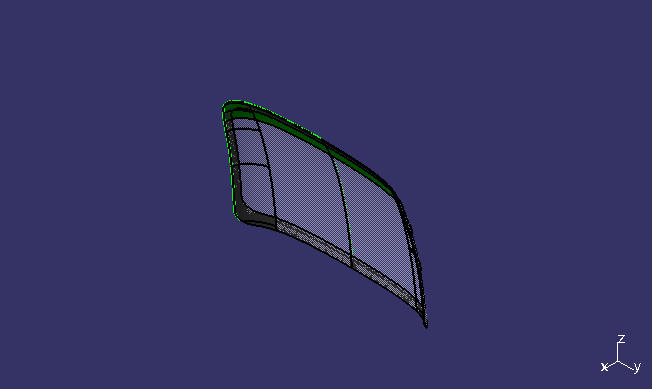 Front wind sheathing glass, ZK6119, white glass, sunshade belt