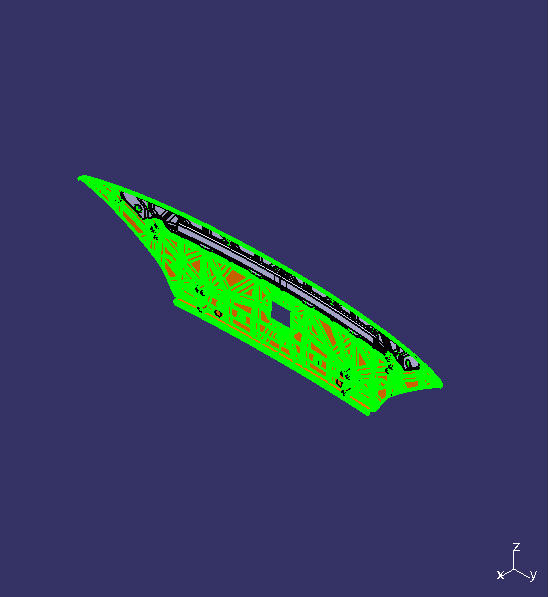 Front flip door, ZK6106, SMC radar-free hole