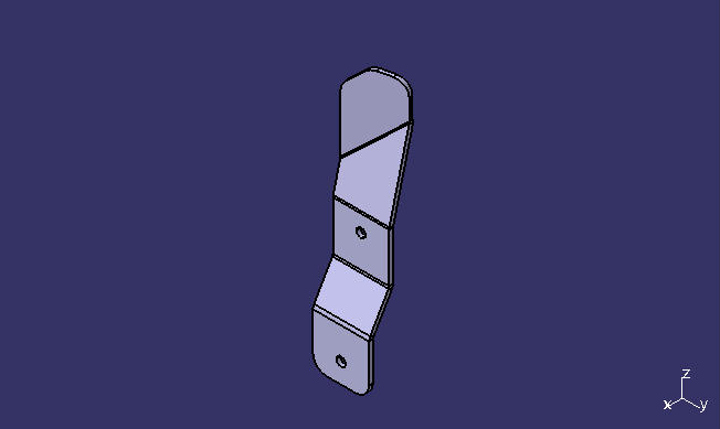 Exterior bracket, H897, front door limit block bracket left