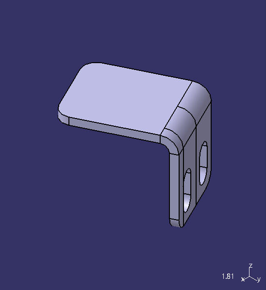 Exterior decoration bracket, front decoration part fixed support, left P081