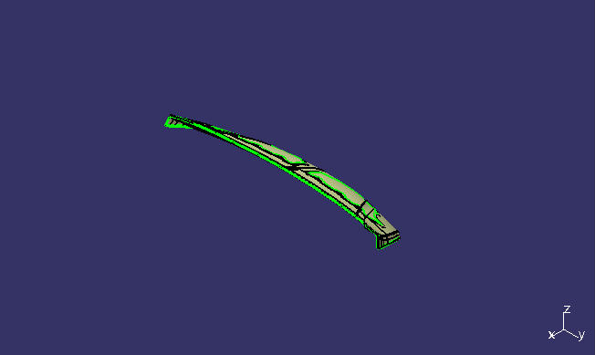 Front flip door, M040, aluminum stamping