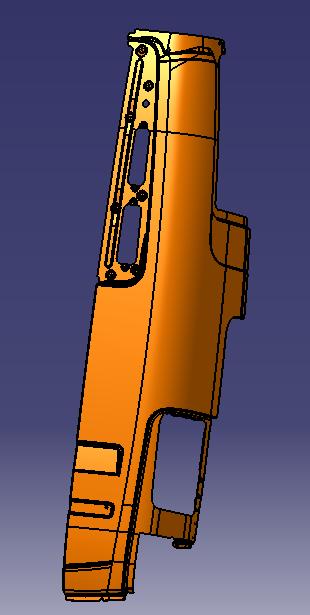 Left end pillar exterior panel