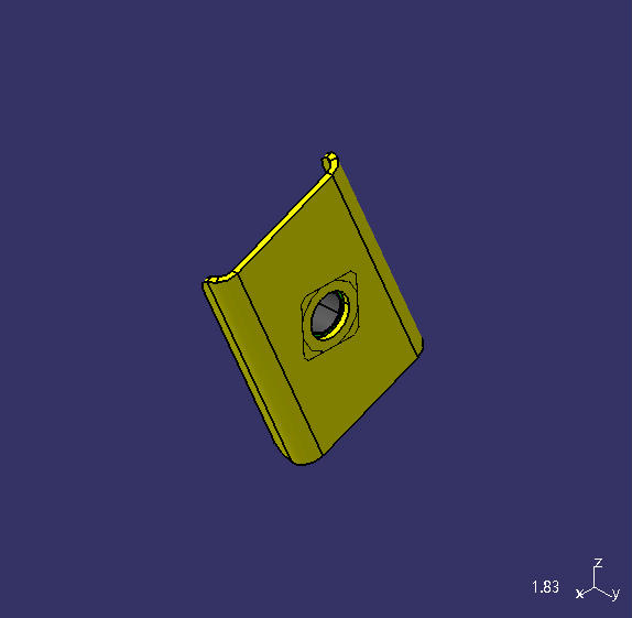 Монтажная пластина поручня в сборе с левой стороны двери водителя