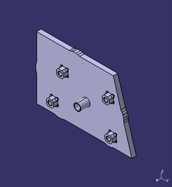 Left reversing mirror cushion