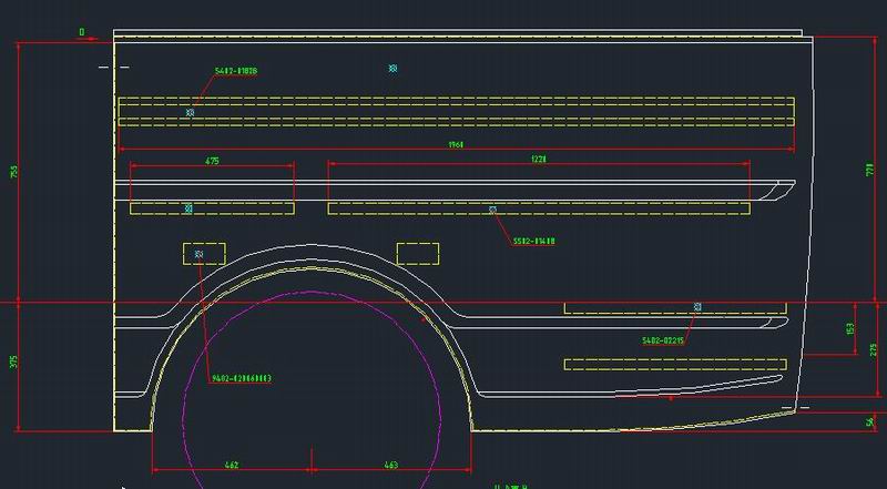 Side circumference left posterior skin