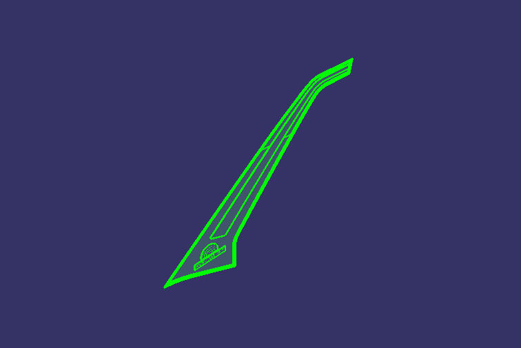 Side decoration parts, DCPD, 6117H2, left