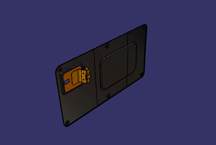 Left side circumference battery compartment movable cover assembly