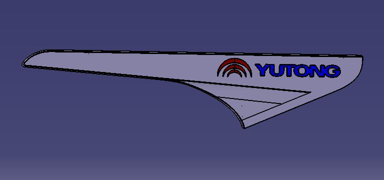 Декоративные детали бокового обрамления, АБС+ПК, B 368 , левая сторона