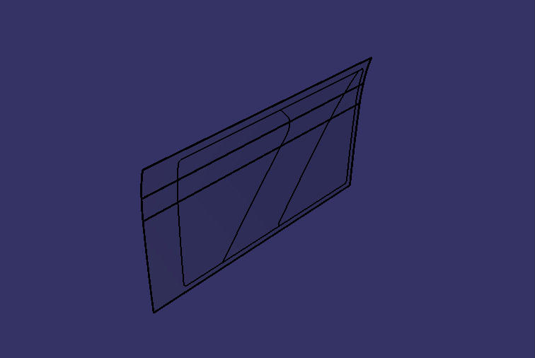 Однослойное закрытое стекло, справа вперед, ЗК 6122HQBA , пион зеленый