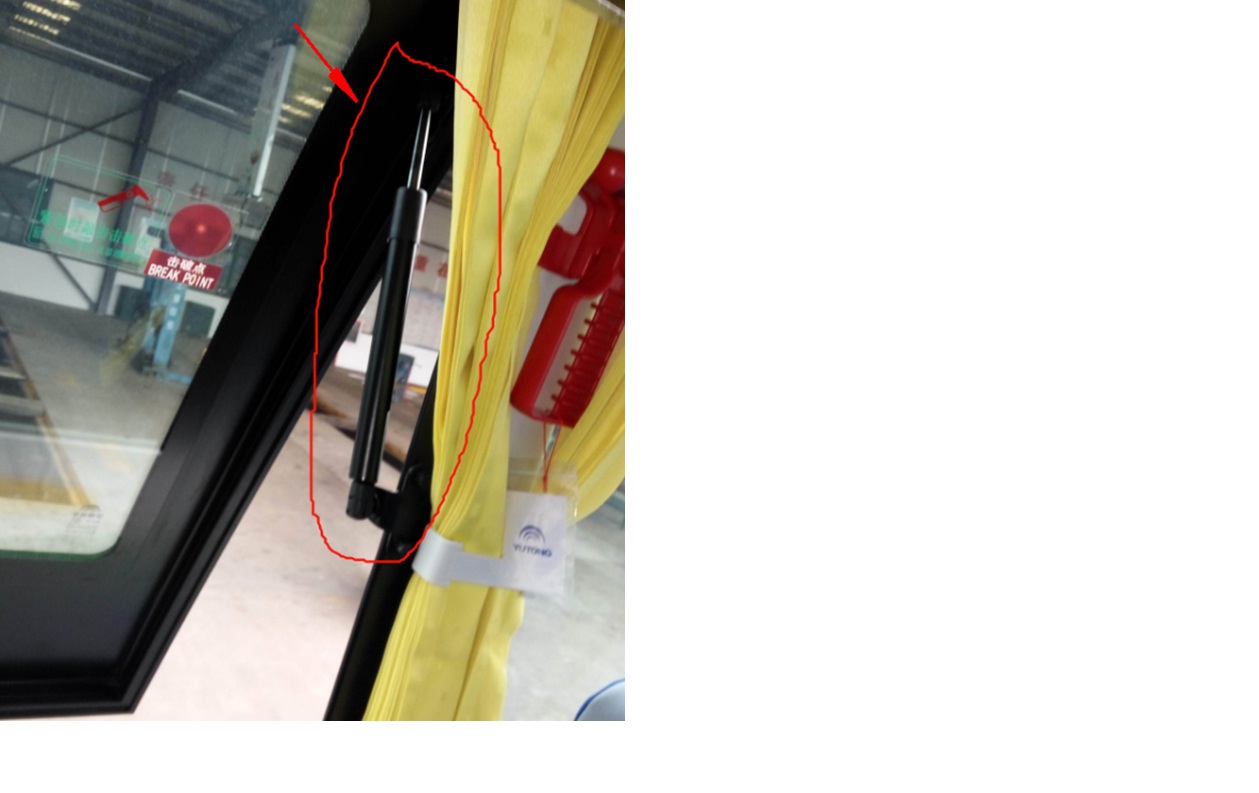 External emergency window support