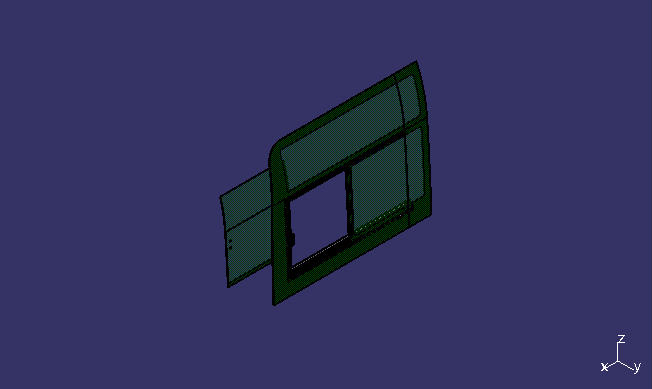 Боковое окно, однослойная самодельная бейка, 6820 , пионовидно-зеленый правый конец 4mm