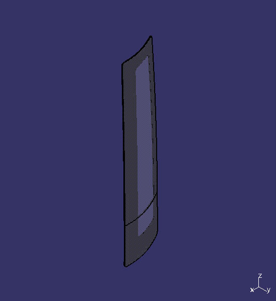 Один слой закрытого стекла, правый передний треугольник, H19C, белое стекло