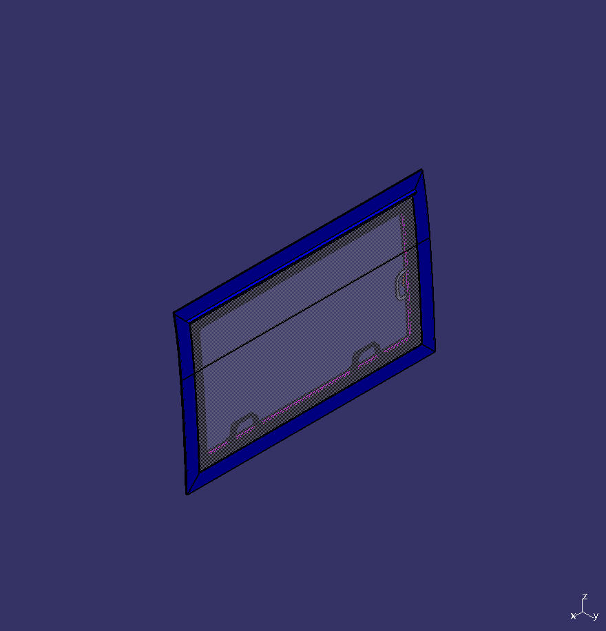 External push window, single layer, second right, 6710 light gray
