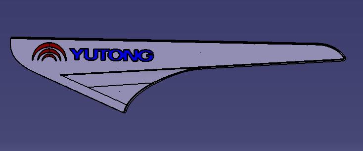 Side-encirclement decorative parts, ABS+PC, B368, right side