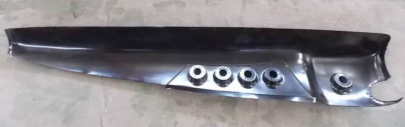 Left corner skin covering (with exhaust tailpipe hole)-1