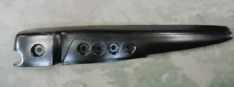 Left corner skin covering (with exhaust tailpipe hole)-3