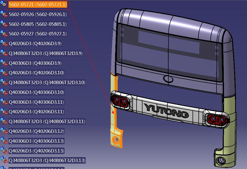Back circumference left corner skin (ZK6650BEVG)