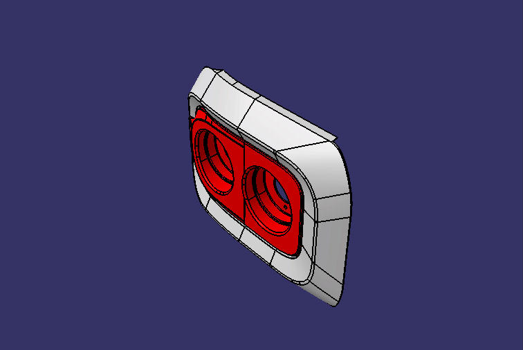 (90) Back enclosure decoration parts, ZK6650BEVG (left)