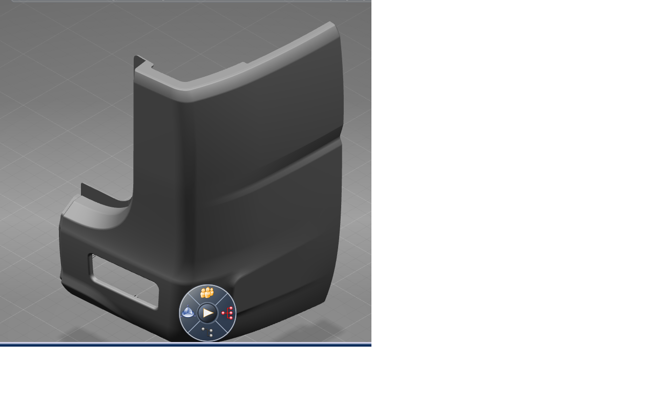 Rear decorative parts, right ZK6601