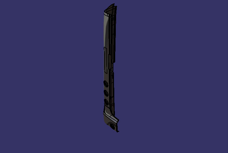 Обшивка задней окантовки, левый угол с отделкой летящего орла H. 15A со стоп-высоким светодиодом