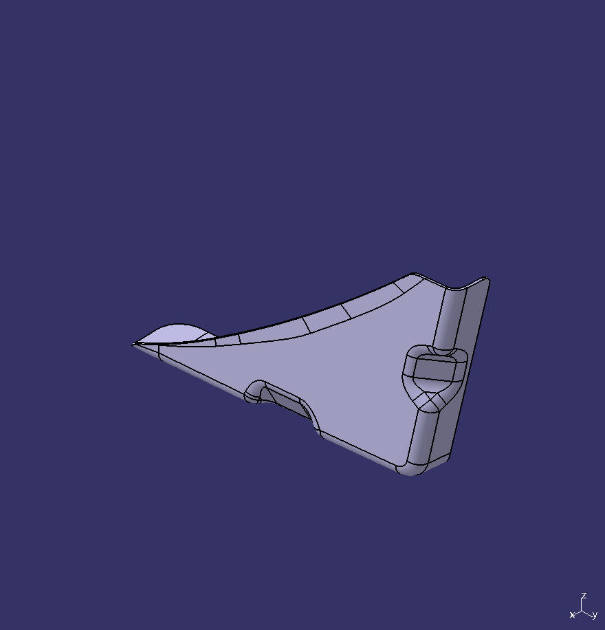 Skin in the posterior circumference, lower right inner end of the posterior middle skin