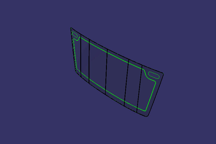 Rear windshield tempered glass, T132HDH, light gray