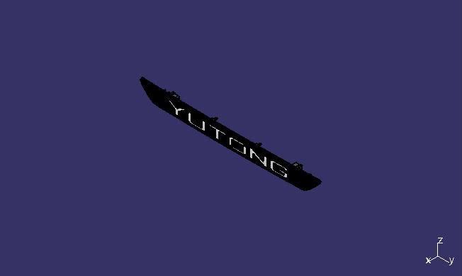 (90) Back enclosure decoration parts, ZK6127HQ