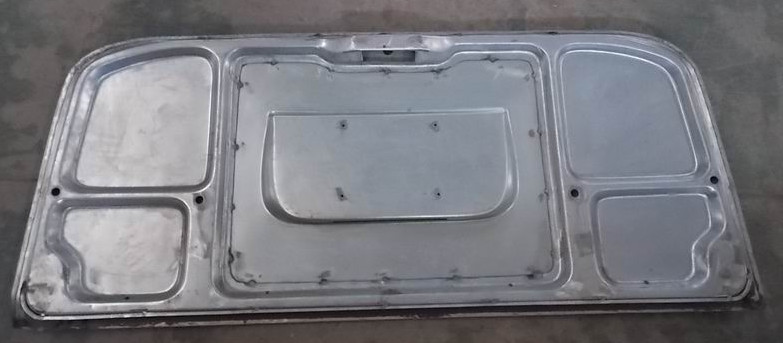Rear door, iron door, lock, 6608-3