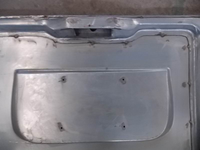 Rear door, iron door, lock, 6608-4