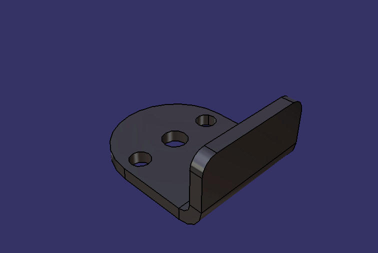 Г-образный кронштейн ограничительного блока