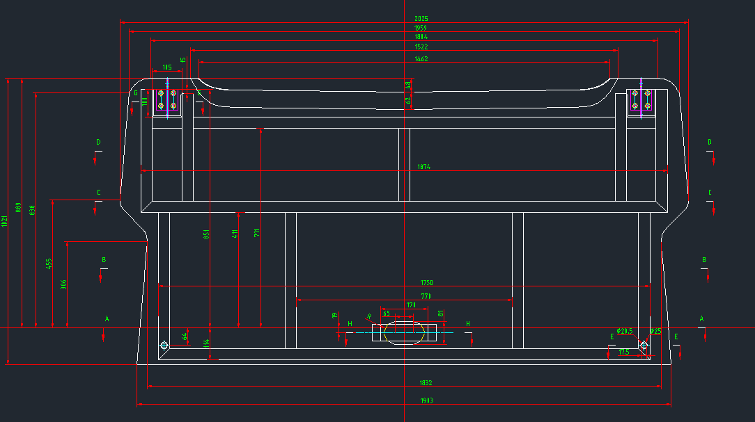 Задний люк в сборе (ЗК 6876H , замок коробки, тяга, профиль)