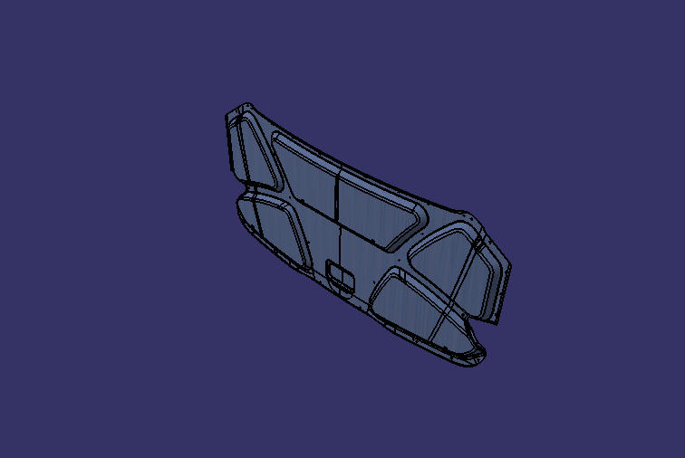 Интегрированная теплоизоляция прессованного шумоглушителя (E 123 , задняя сторона, стекловата)