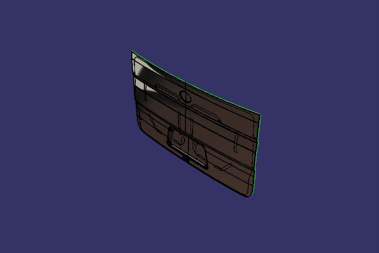 Дверь заднего люка, М 040 , блокировка, нет