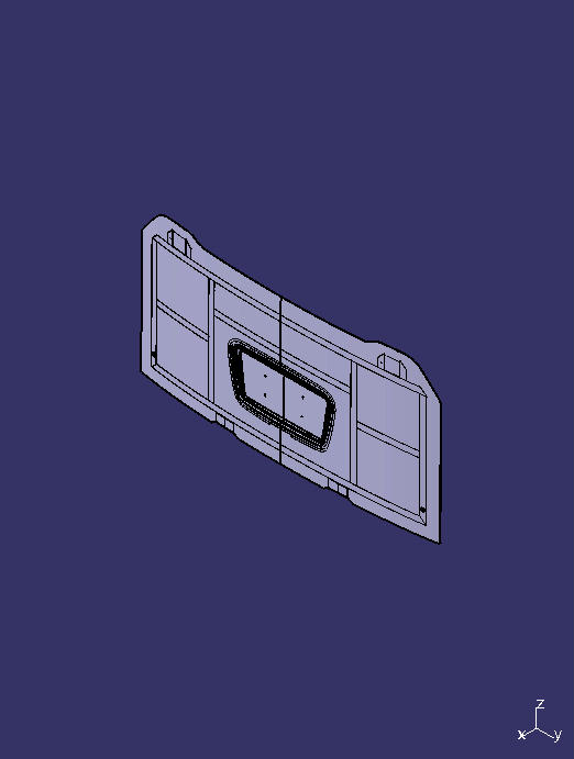 Non-sealed rear hatch, C374, simple lock, grilleless