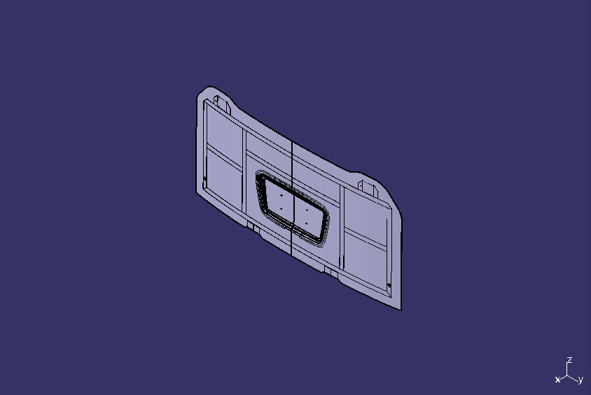 Non-sealed rear hatch, C374, simple lock, grilleless