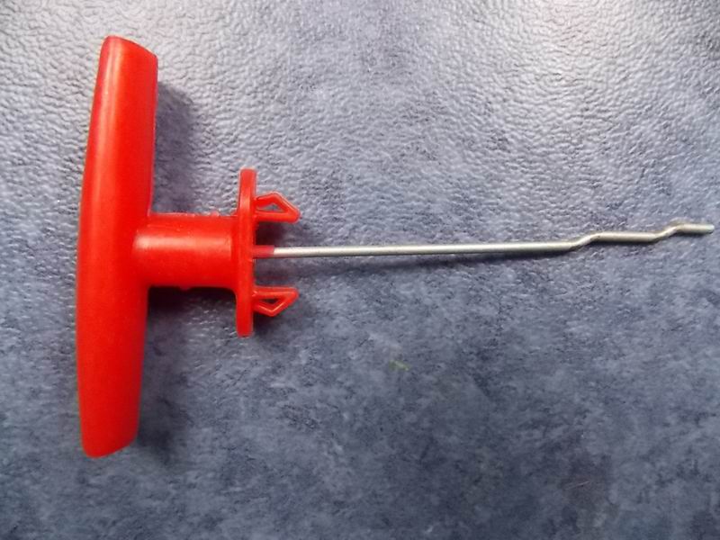 Red emergency handle on the wind window (type 970)