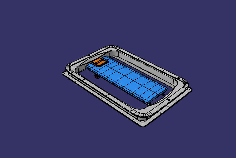 Wind window, WG990X-4, with ventilation fan, Rhine white