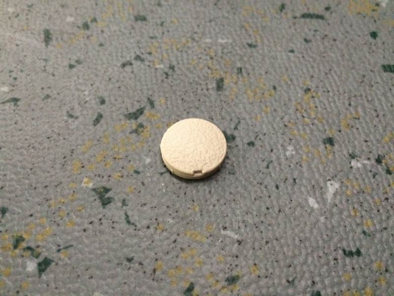 Frame plug hole; beige