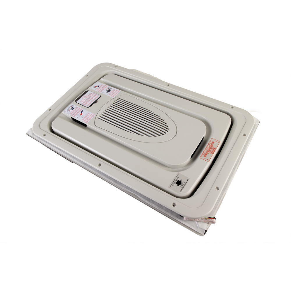 Wind window, WG990X-7, with ventilation fan, Rhine white-1