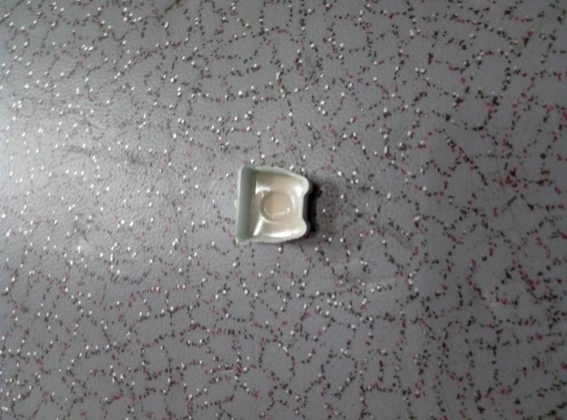 Головка с пазом для штор с узким краем, серебристо-серая-1