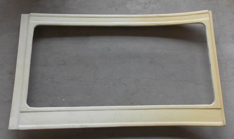 Safety door side decoration parts; 6831H; ordinary fine lines ABS; left rudder-1