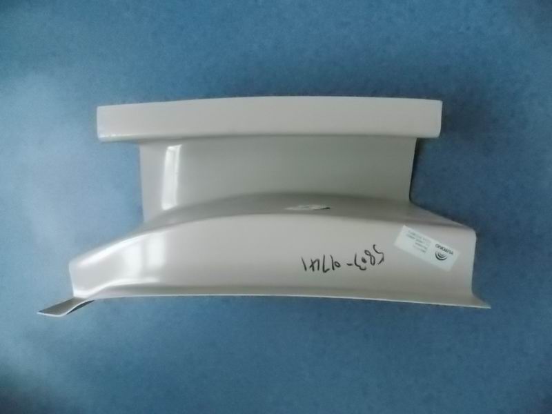 Decorative parts of the inner corner of the left rear, 6859H; gray and white