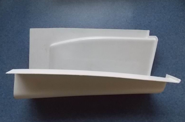 6127HA left rear inner corner decoration parts; Rhine white