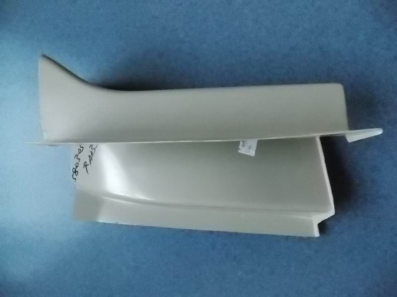 6859H left rear inner corner decoration parts; off-white; hollow glass
