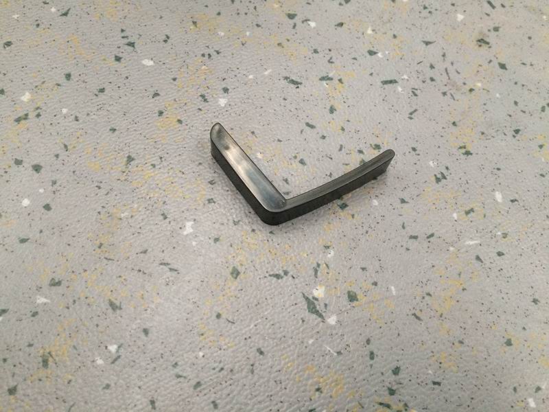 Aluminum profile head under the window frame, front, color is black-1