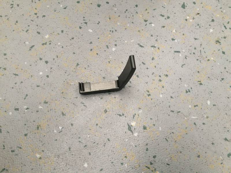 Aluminum profile head under the window frame, front, color is black-2