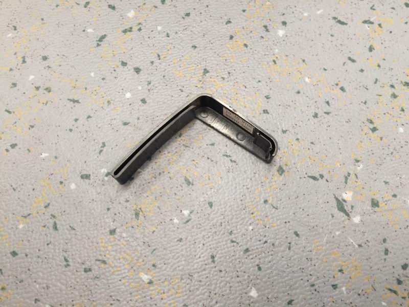 Aluminum profile head under the window frame, back, color is black