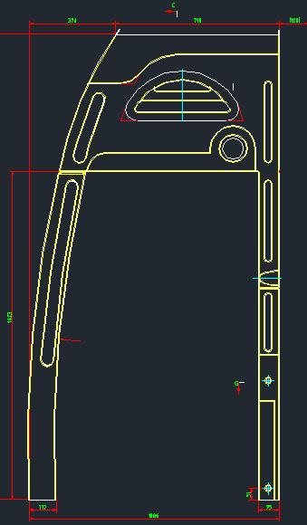 Passenger door side decoration 6107 Rhine disconnect 3-piece set plug/screw