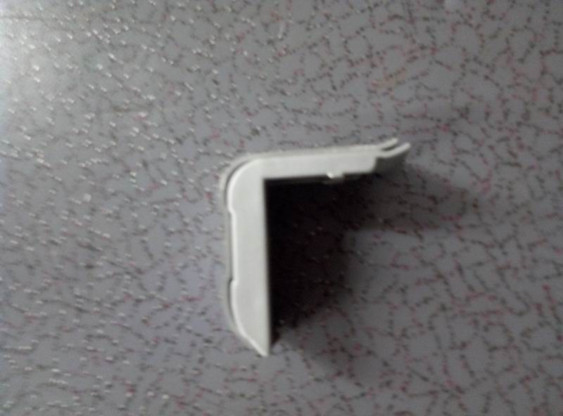 Передняя крышка оконной рамы из ПВХ, серебристо-серый, АБС-пластик, 6579DX (узкий)